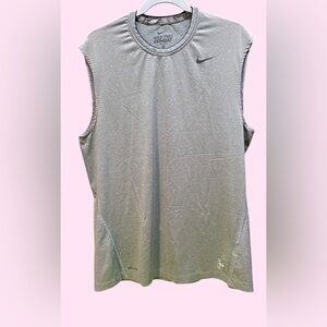 Nike Pro Combat Dri-FIT Gray Tank Size XL